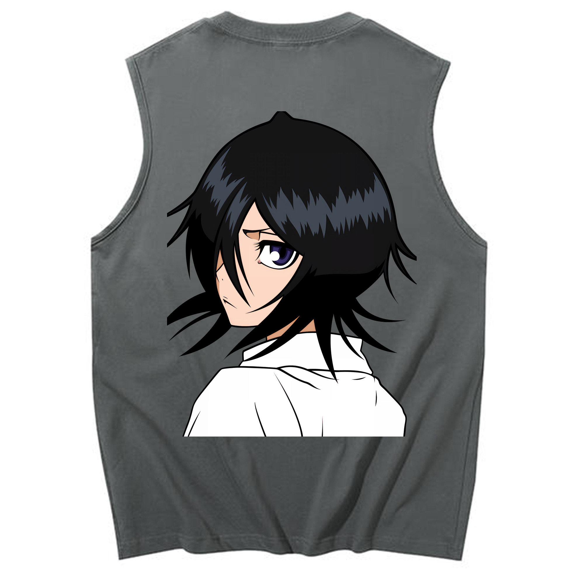 （画像用） ブリーチ 朽木ルキア BLEACH Kuchiki Rukia コットン100％タンクトップ（背面プリント）